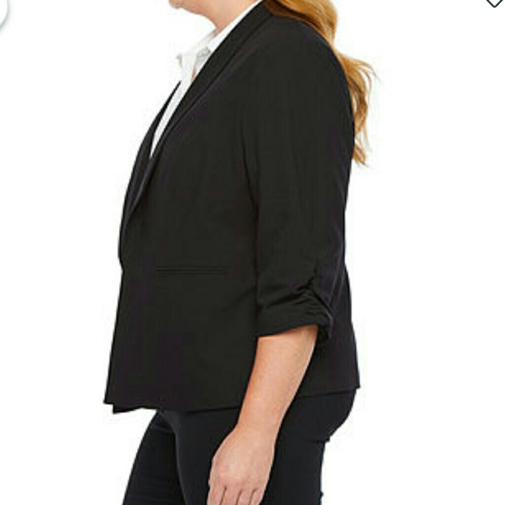 Worthington 3/4 cinch sleeve blazer 1X - Picture 4 of 6
